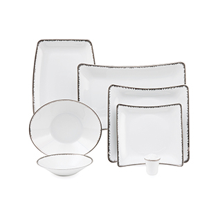 سرویس چینی 30 پارچه غذاخوری رویال پلاتینی