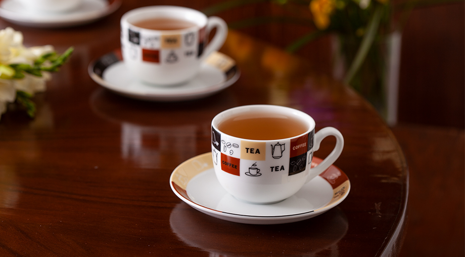 سرویس چینی 12 پارچه چای خوری کافی‌شاپ