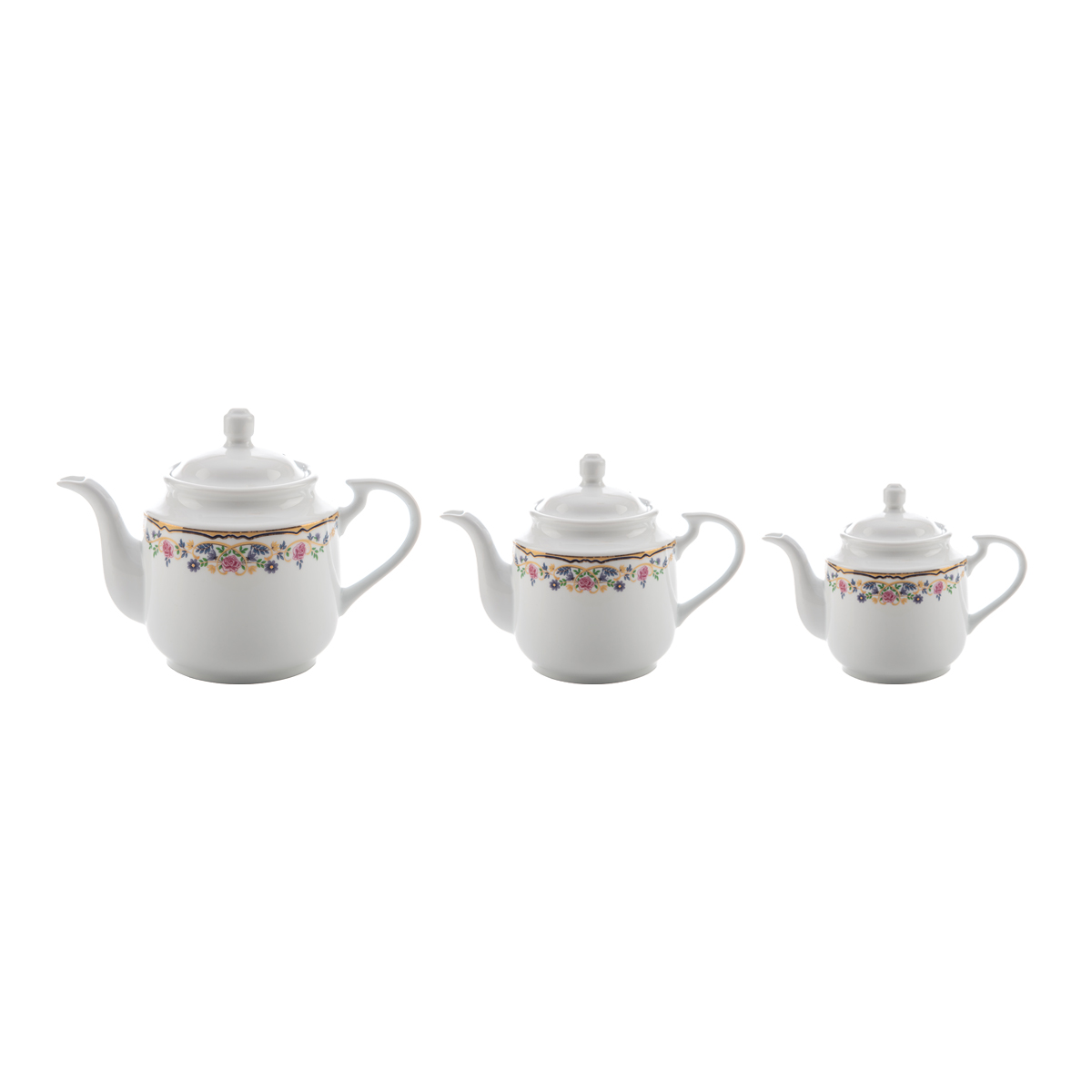 سرویس 6 پارچه قوری چای استوانه گلستان