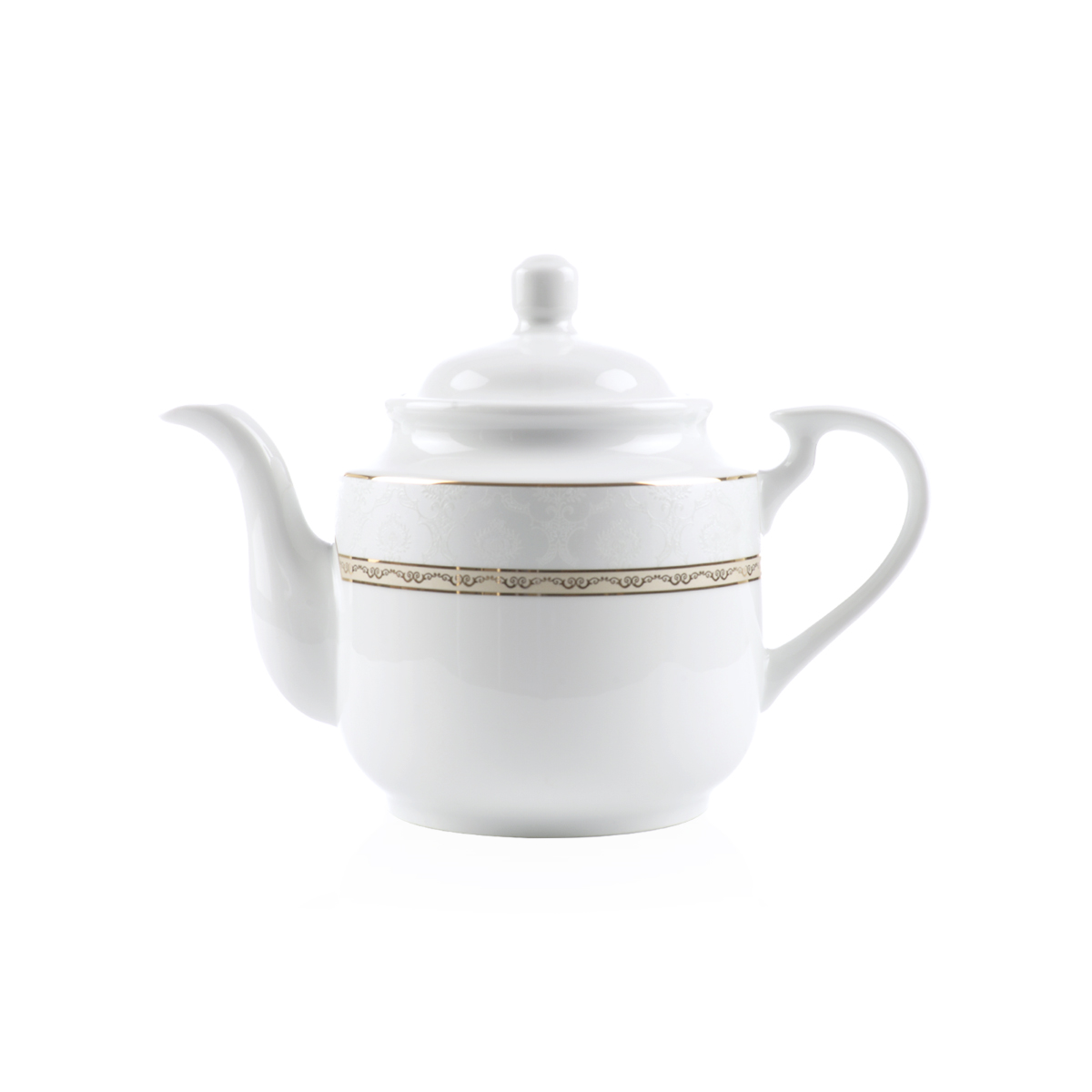 قوری چای استوانه متوسط هدیه طلایی