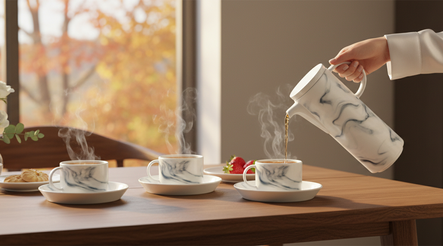 سرویس چینی 10 پارچه چای خوری بلواستون