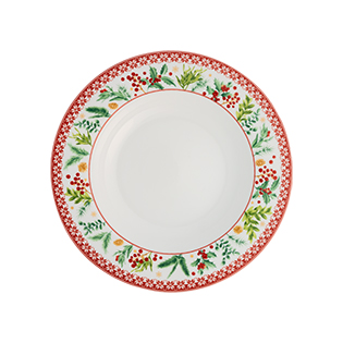 بشقاب گود ۲۲ سانتیمتری خورش خوری کریسمس1