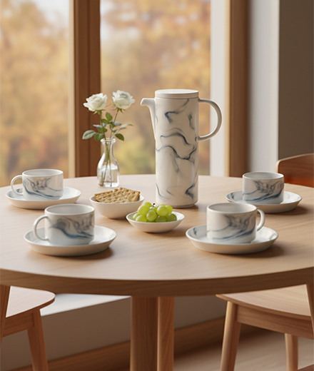 سرویس چینی 10 پارچه چای خوری بلواستون