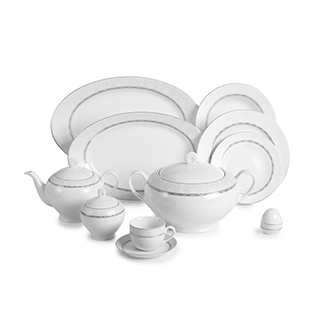 سرویس چینی 102 پارچه کامل هدیه پلاتینی