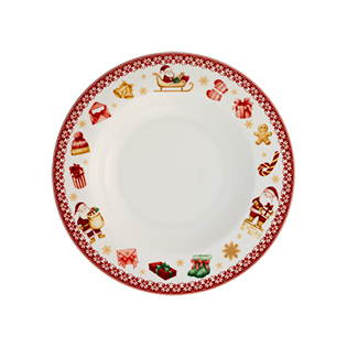 بشقاب گود ۲۲ سانتیمتری خورش خوری کریسمس2 