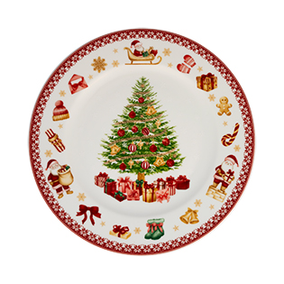 بشقاب تخت 25 سانتیمتری غذاخوری کریسمس2 