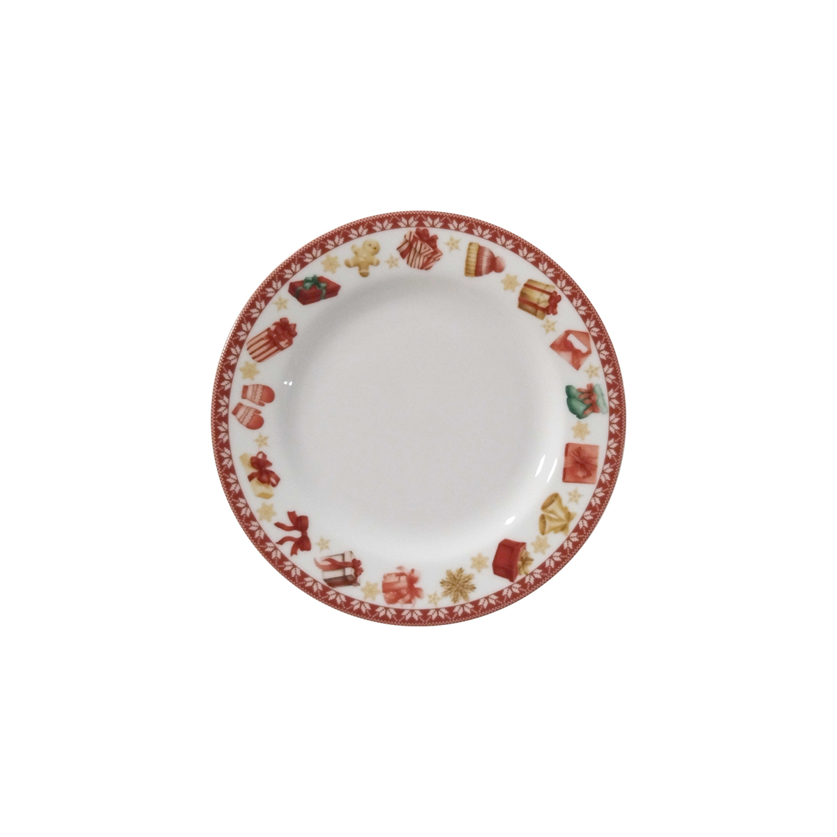 بشقاب تخت 16 سانتیمتری دسر کریسمس2