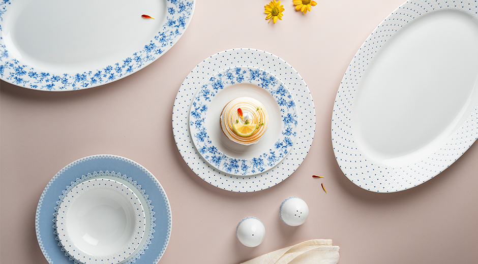 سرویس چینی 28 پارچه غذاخوری نیلوانا