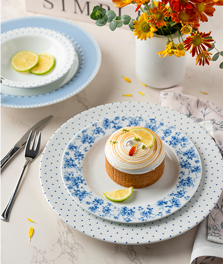 سرویس چینی 28 پارچه غذاخوری نیلوانا