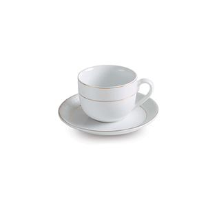 سرویس چینی 12 پارچه چای خوری سپید صدف