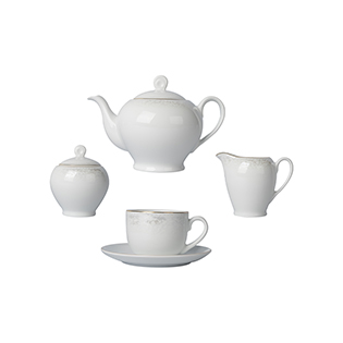 سرویس چینی 17 پارچه چای خوری سیلوان