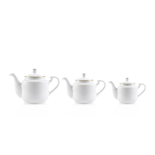 سرویس 6 پارچه قوری چای استوانه زرین