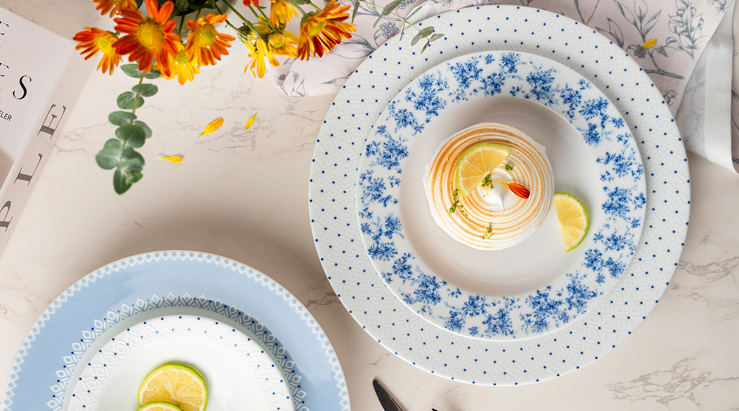 سرویس چینی 28 پارچه غذاخوری نیلوانا