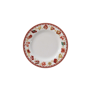 بشقاب تخت 16 سانتیمتری دسر کریسمس2