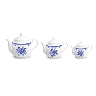 سرویس 6 پارچه قوری چای استوانه فلورانس